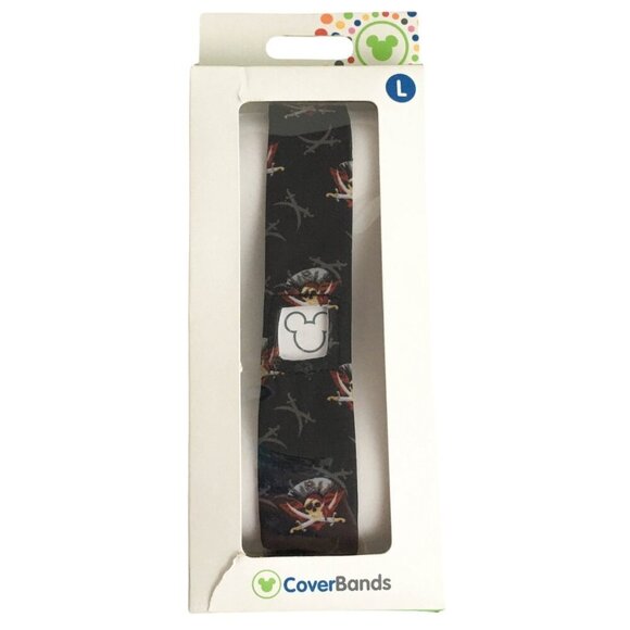 Disney Parks Magic Band CoverBands Pirates of the Caribbean, Black, Size Large - Picture 1 of 6